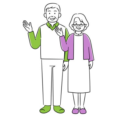 Yaşlı bir çiftin tanıştırılmasının basit bir gösterimi.