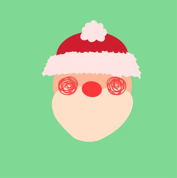 Santa Claus Vector Icono Navidad Ilustración Dibujos Animados Estilo Nuevo — Vector de stock