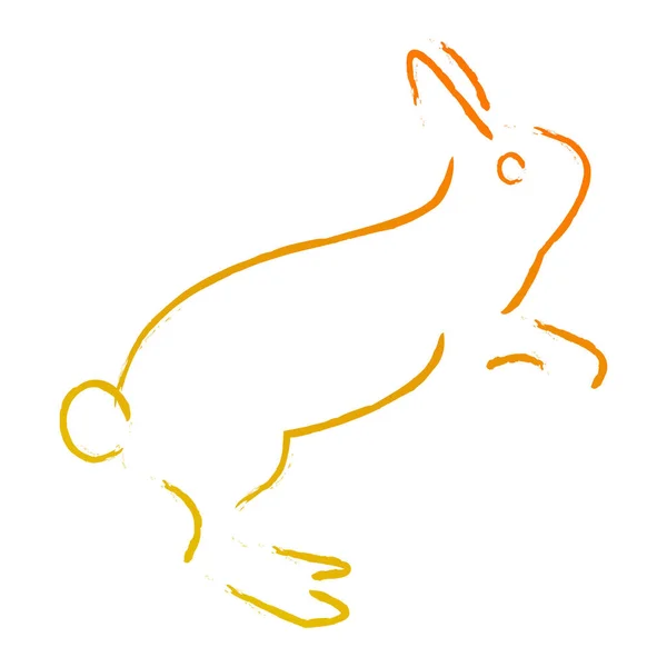 Diseño Del Logo Del Conejo Diseño Logotipo Animal Simple Adecuado — Vector de stock