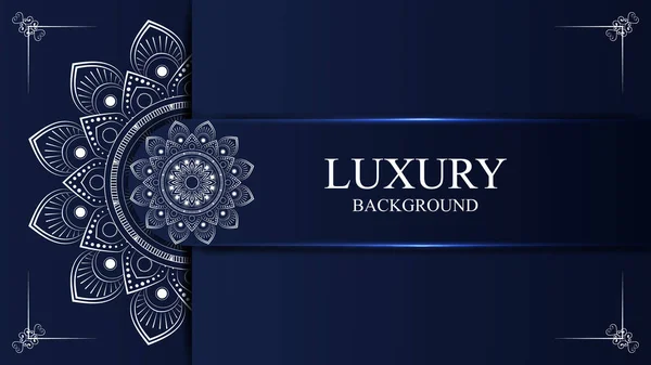 Luxe Mandala Achtergrond Met Gouden Arabesque Patroon Arabisch Islamitisch Oosten — Stockvector
