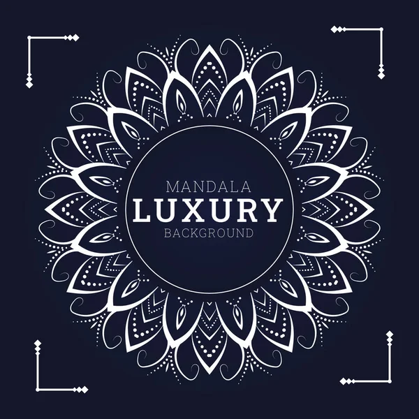 Luxury Mandala Background Golden Arabesque Pattern Arabic Islamic East Style — Stock Vector
