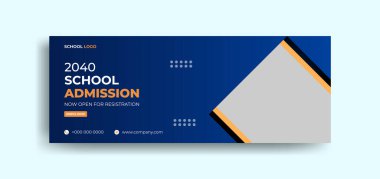 Okulun facebook kapak şablonu, okulun fackbook kapağı, sosyal afiş şablonu