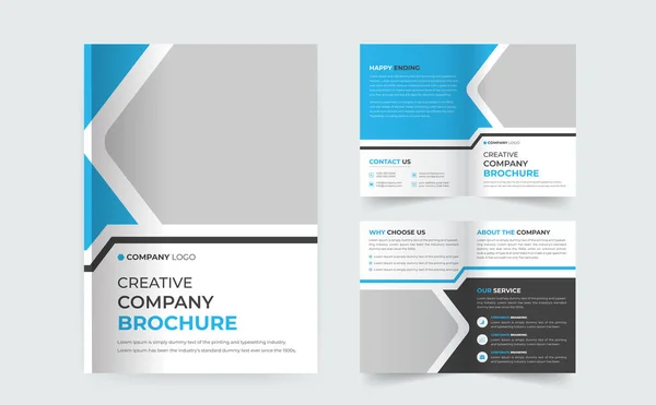 Design Del Layout Della Brochure Aziendale Arancione Layout Del Modello — Vettoriale Stock