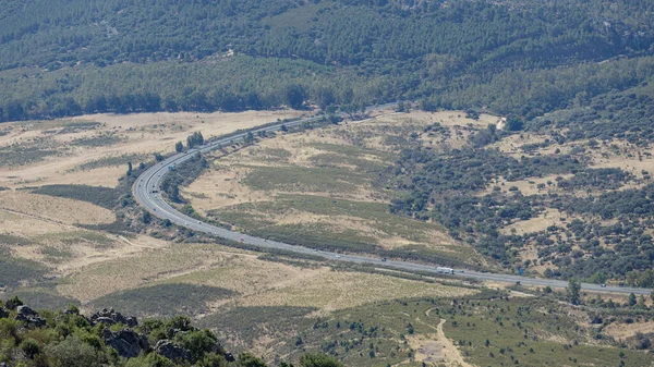 Landschaft Der Extremadura Mit Dem Tajo Fluss — Stockfoto