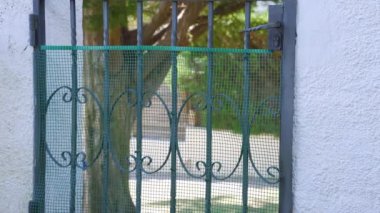  Genç kadın ve köpeği evin kapısından girdiler..