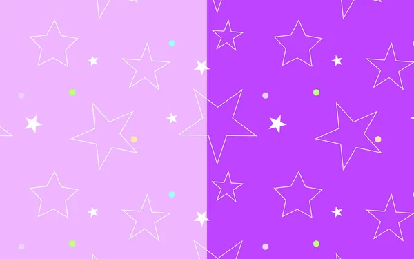 Бесшовный Узор Детской Комнаты Мальчиков Голубыми Звездами Розовом Фиолетовом Фоне — стоковый вектор