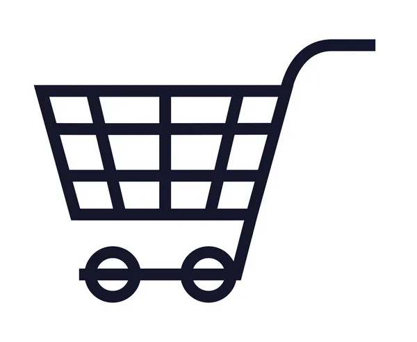 Línea de carrito de compras estilo — Vector de stock