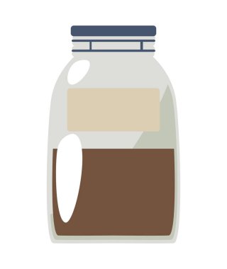 Kahveli mason kavanozu