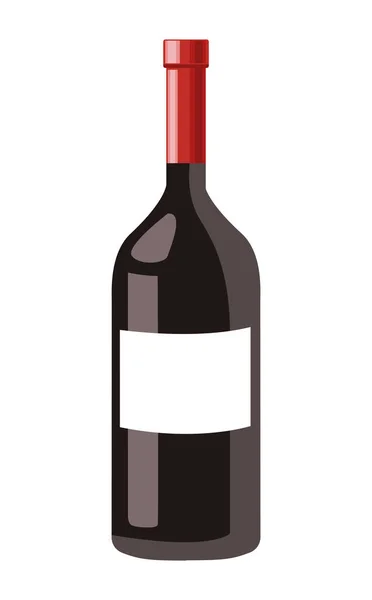 Wine bottle drink — Stock Vector