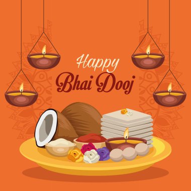 Mutlu bhai dooj kartpostalı