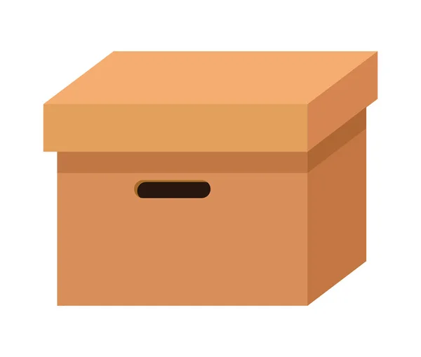Organizátor kartonové krabice — Stockový vektor