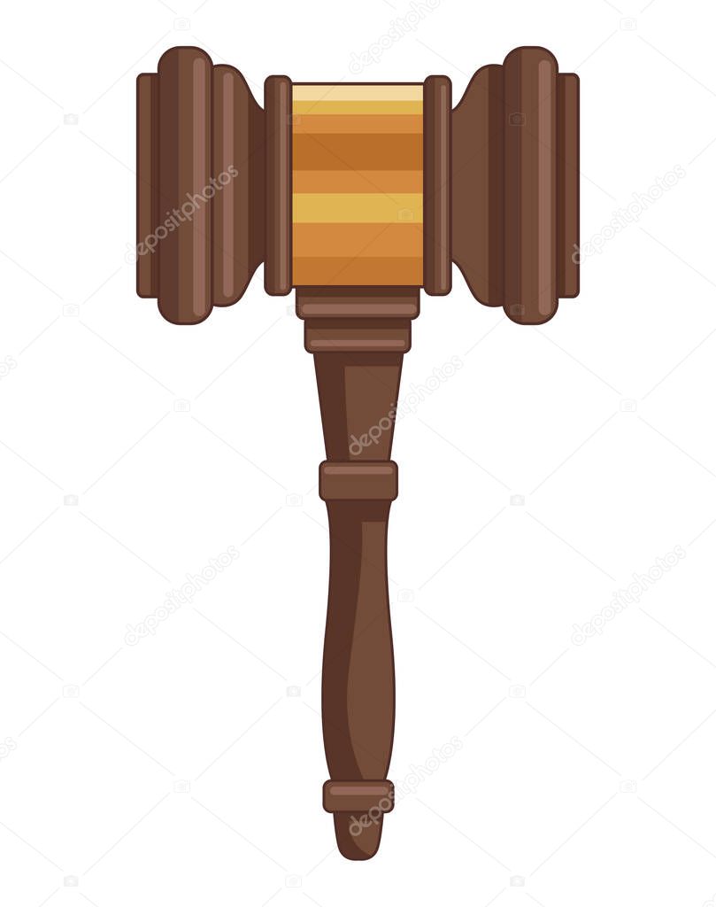 wooden judge gavel