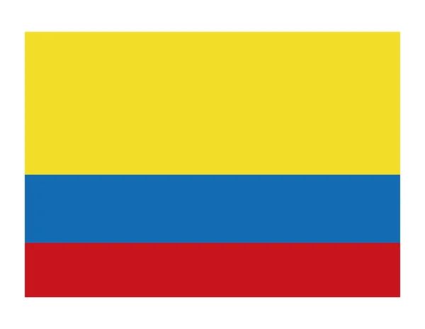 Colombia bandera del país — Vector de stock