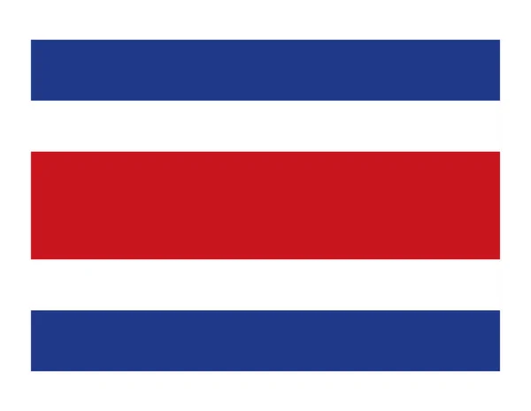 Vlag van Costa rica land — Stockvector