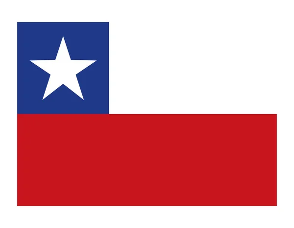 Vlag van Chili land — Stockvector