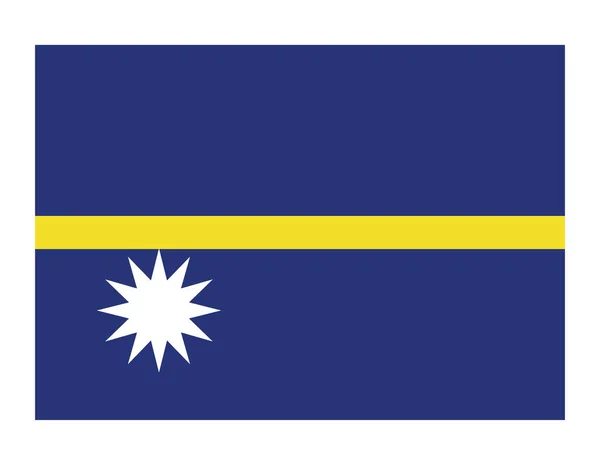 Vlag van Nauru land — Stockvector