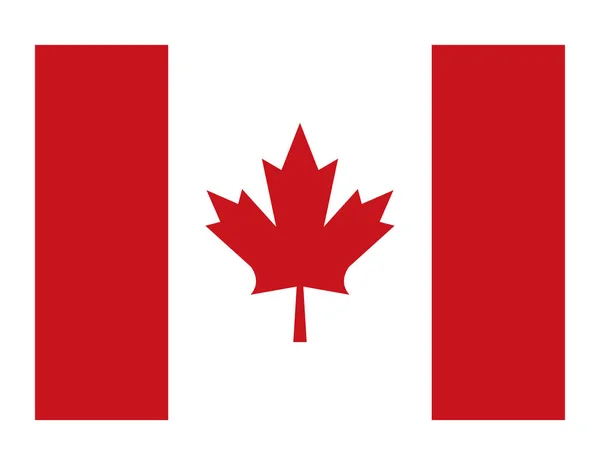 Bandera del país canadiense — Vector de stock