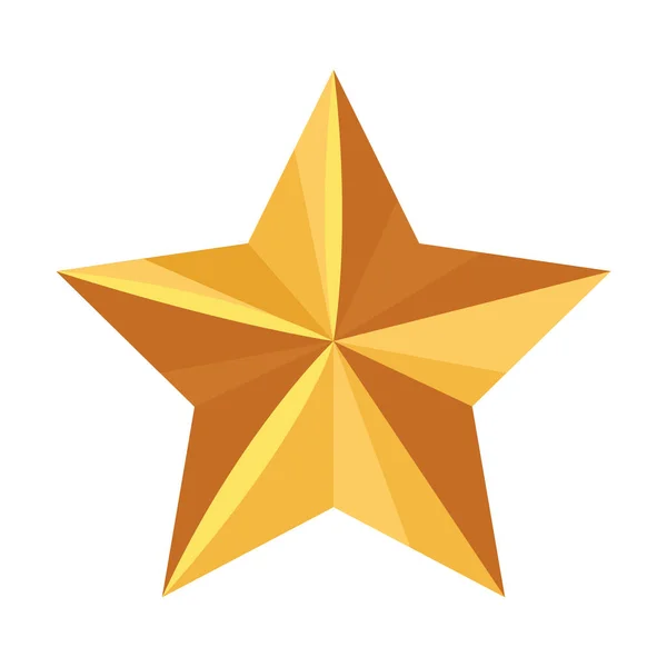 Zlatá prémiová hvězda — Stockový vektor