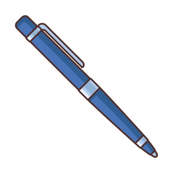Suministro de lápiz azul — Vector de stock