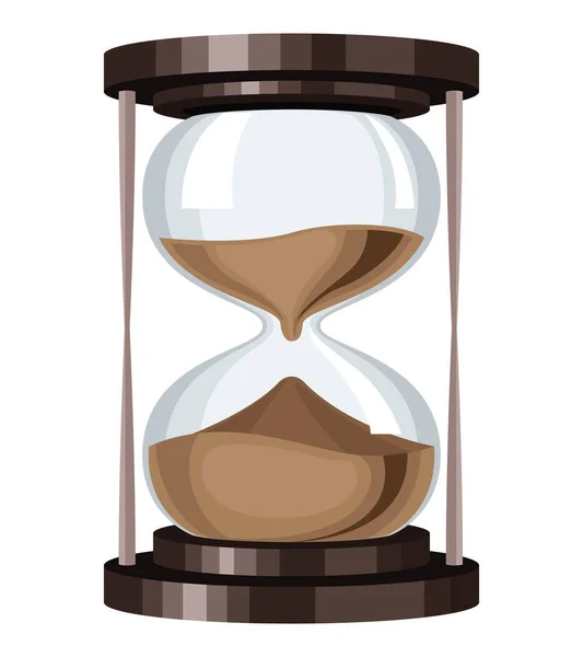 Retro timer hourglass — Stock Vector