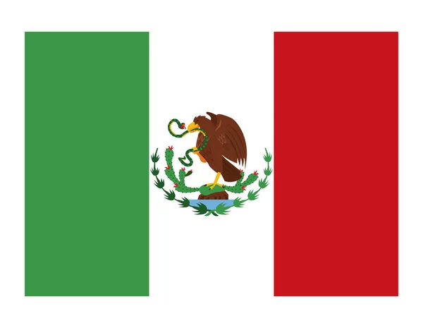 Mexique Pays Drapeau — Image vectorielle