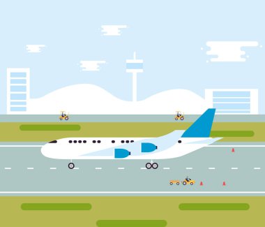 Havaalanında uçak