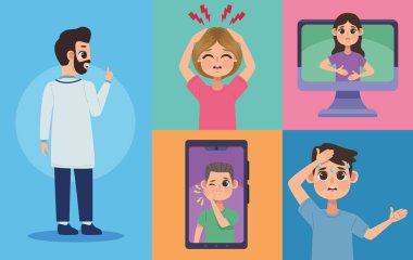 Doktor ve karakterler hasta