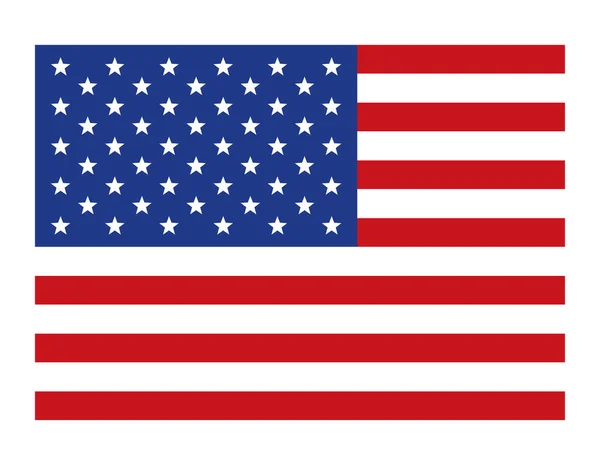 EUA bandeira do país —  Vetores de Stock