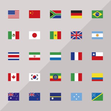 25 ülke bayrağı