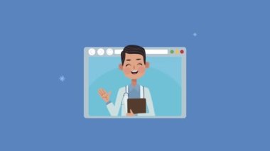 Web sayfasında tıbbi animasyon alanında uzman doktor.