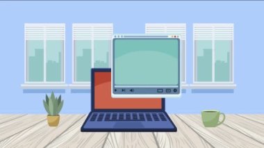 Bilgisayarlı medya oyuncusu genç adam