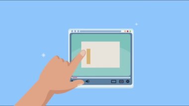 Web sayfası şablonu ve istatistikleri ile el