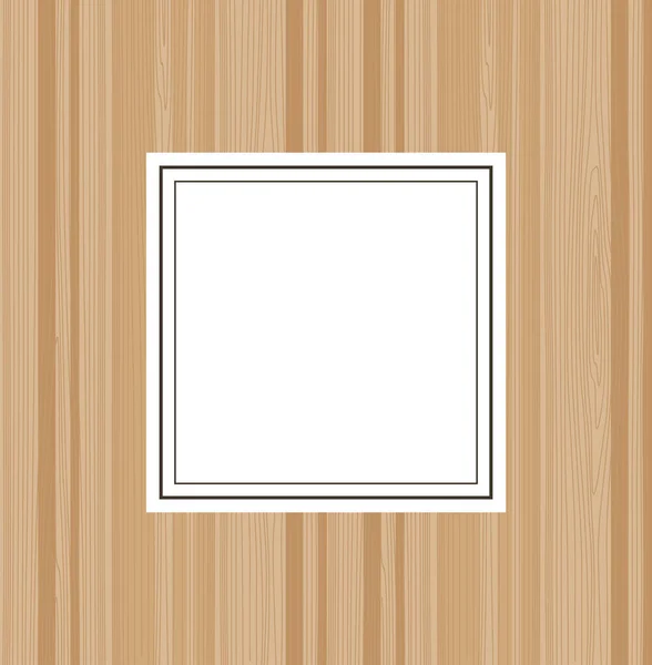 Textura y marco de madera beige — Archivo Imágenes Vectoriales