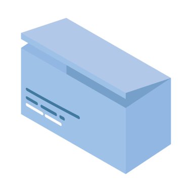 kutu tıbbi paketi izometrik