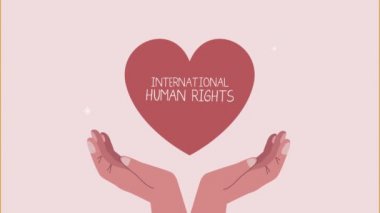 İnsan hakları mektupları ellerle yazılmıştır.