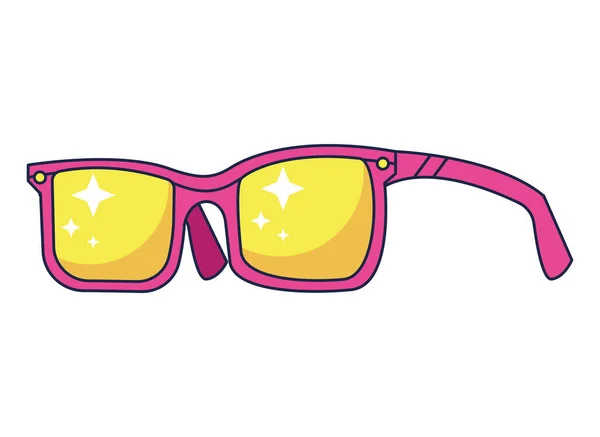 Gafas de sol rosa arte pop — Vector de stock