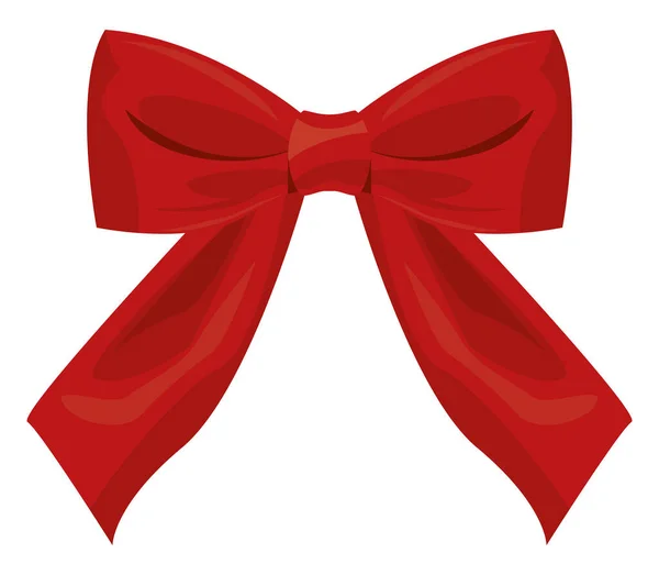 Corbata roja decorativa — Vector de stock