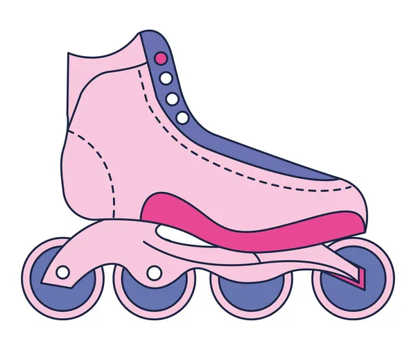 Pink modern skate — Stock Vector