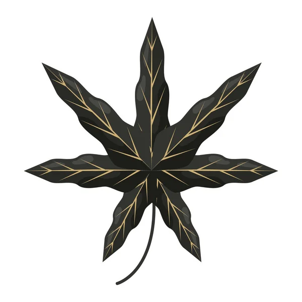 Plante à feuilles tropicales — Image vectorielle