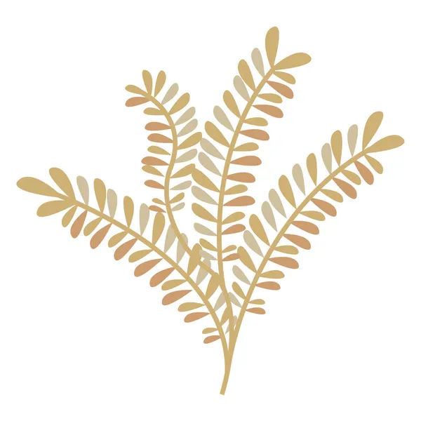 Goldene Palmblätter — Stockvektor