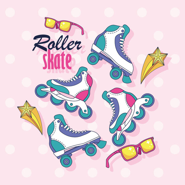 Плакат роликового конька