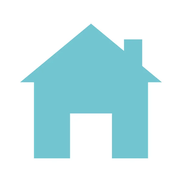 Ház silhouette ikon — Stock Vector