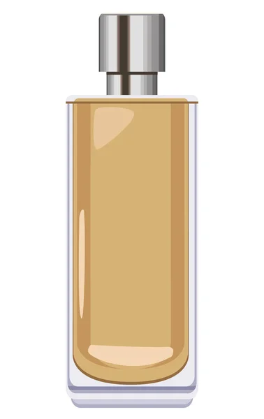 Golden perfume bottle — Stock Vector