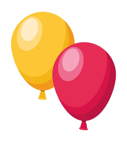 Balões de hélio flutuante —  Vetores de Stock