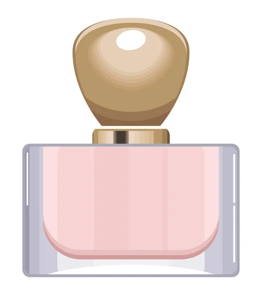 Rózsaszín parfüm palack termék — Stock Vector