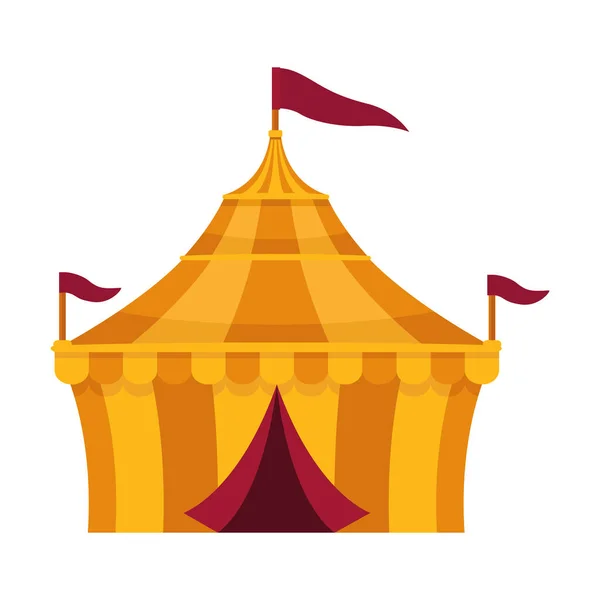 Circus tent carnival — Stock Vector
