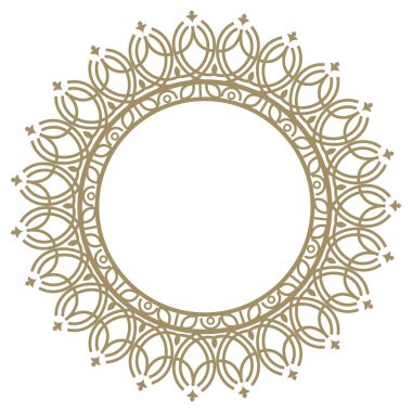 altın dairesel çerçeve
