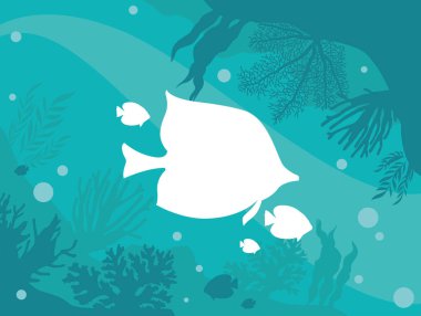 deniz yaşamı sahnesi