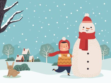 Kış mevsimi manzarası