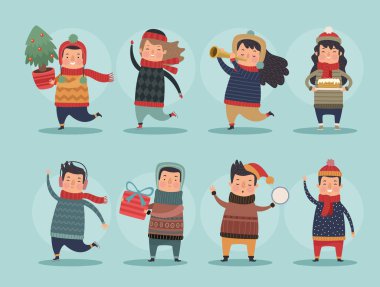 çocuklar kış sezonu